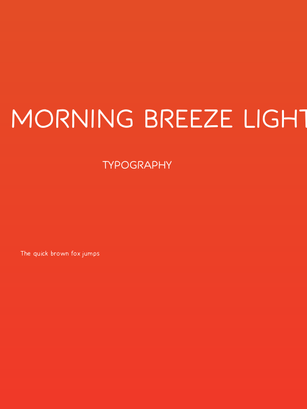 Morning Breeze Light Poster