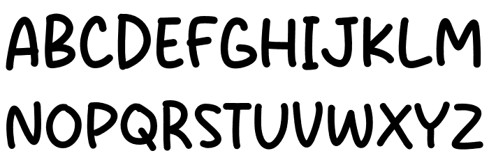 Morning Bright Font UPPERCASE