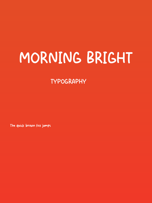 Morning Bright Poster