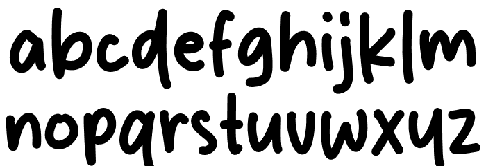 Morning Bright Font LOWERCASE