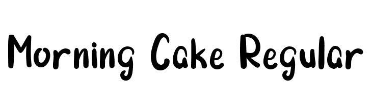 Morning Cake Regular  Frei Schriftart Herunterladen