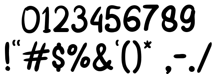 Morning Cake Regular Font OTHER CHARS