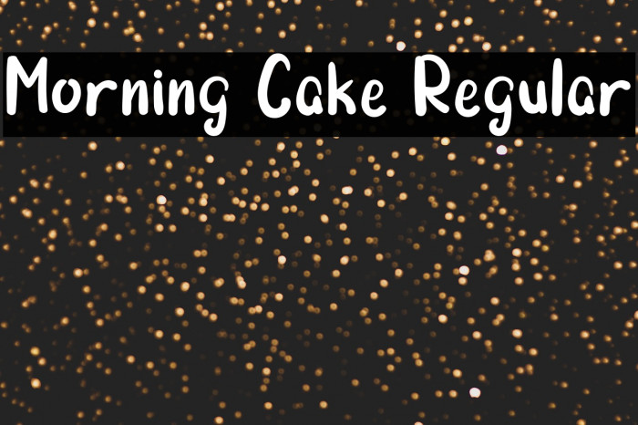 Morning Cake Regular Example 1