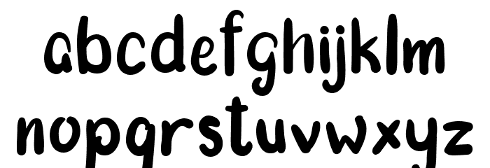 Morning Cake Regular Font LOWERCASE
