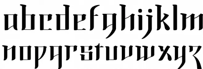 Morning Calm 字体 小写