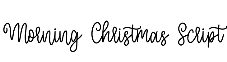 Morning Christmas Script  Descarca Fonturi Gratis