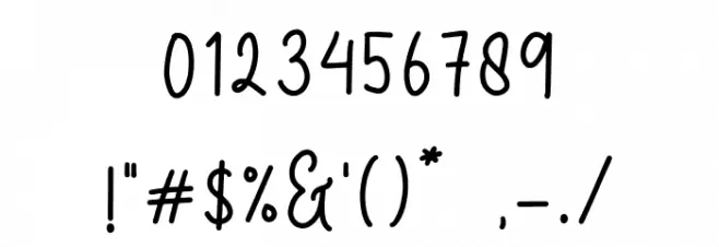 Morning Christmas Script Font OTHER CHARS