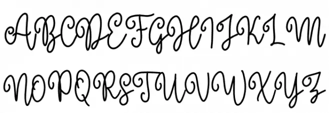 Morning Christmas Script Шрифта ВЕРХНИЙ