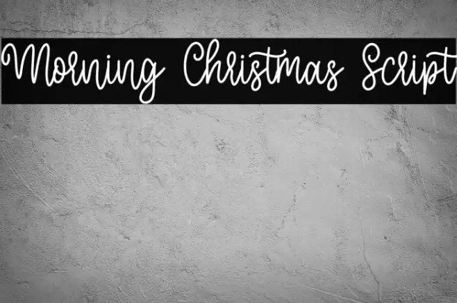 Morning Christmas Script Font examples