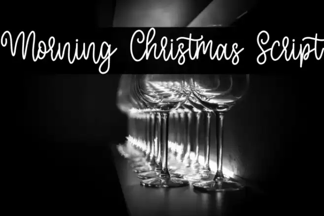 Morning Christmas Script Font examples
