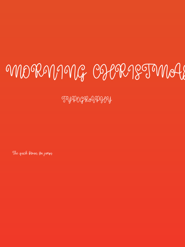 Morning Christmas Script Poster