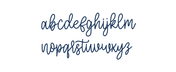 Morning Christmas Script Lowercase