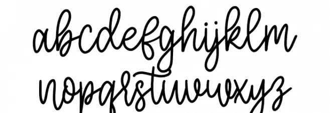 Morning Christmas Script Schriftart Kleinbuchstaben