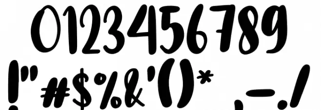 Morning Christmas Font OTHER CHARS