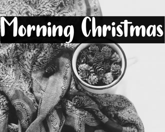 Morning Christmas Font examples