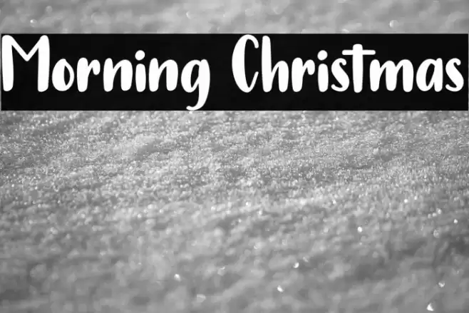Morning Christmas Font examples