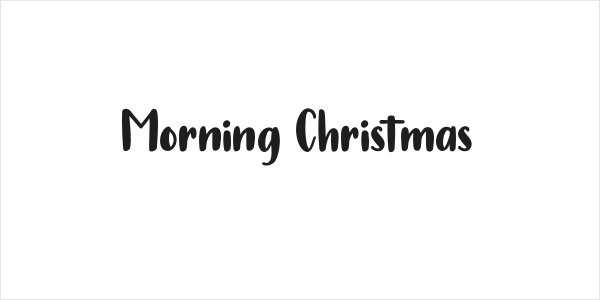 Morning Christmas Logo