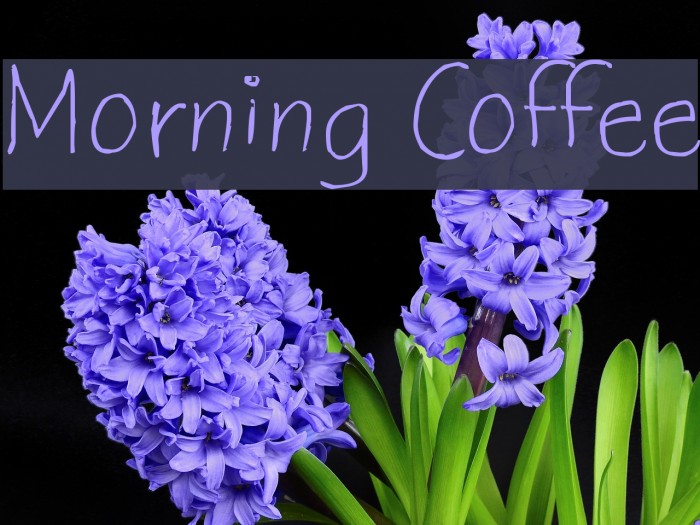 Morning Coffee Font examples