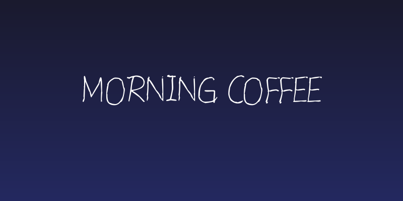 Morning Coffee Social Header