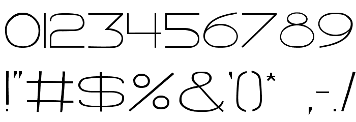 Morning Crescent Font OTHER CHARS