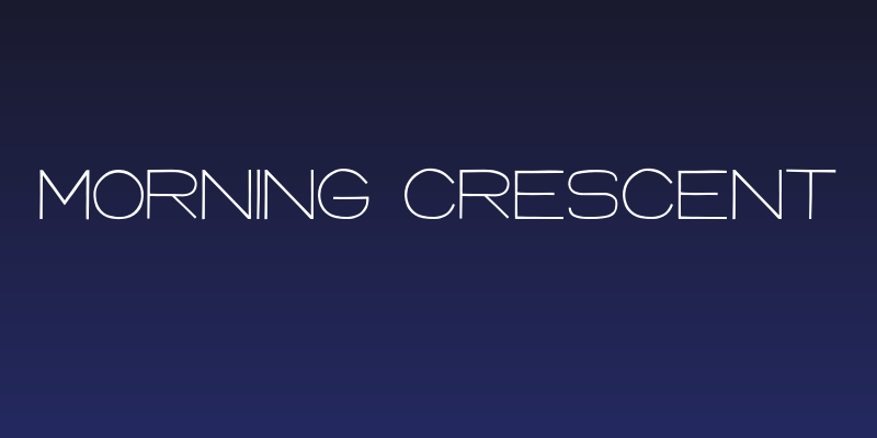 Morning Crescent Social Header