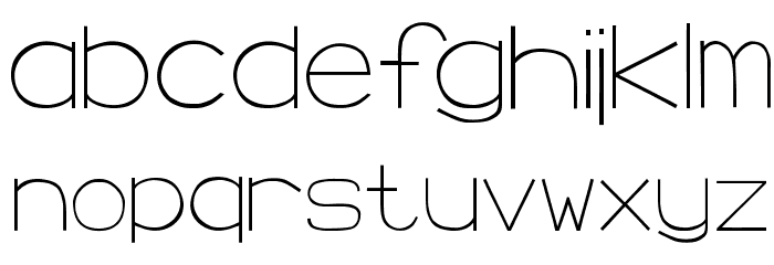 Morning Crescent Font LOWERCASE