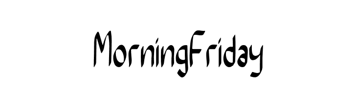 Morning Friday  les polices de caractères gratuit tlcharger
