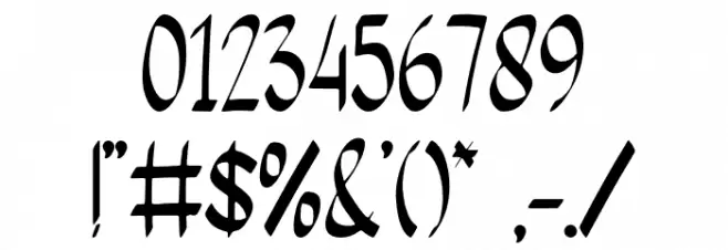 Morning Friday Font OTHER CHARS