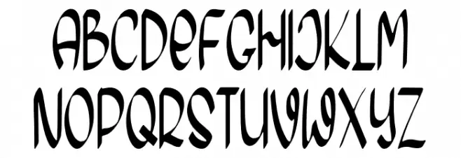 Morning Friday フォント 大文字