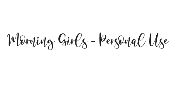 Morning Girls - Personal Use Logo