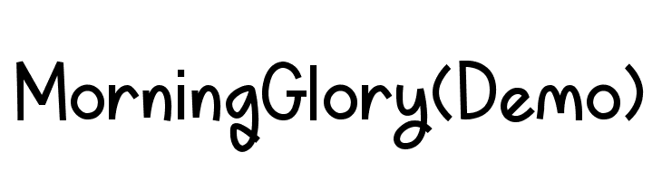 Morning Glory (Demo)  フリーフォントのダウンロード