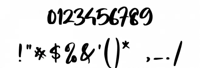 Morning Glory Font OTHER CHARS