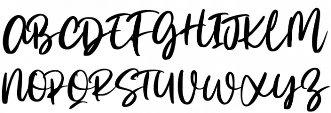 Morning Glory Font UPPERCASE