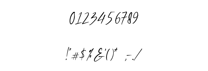 Morning Glow Demo Version Font OTHER CHARS