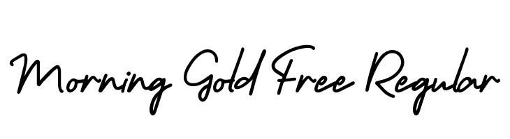 Morning Gold Free Regular  les polices de caractères gratuit tlcharger