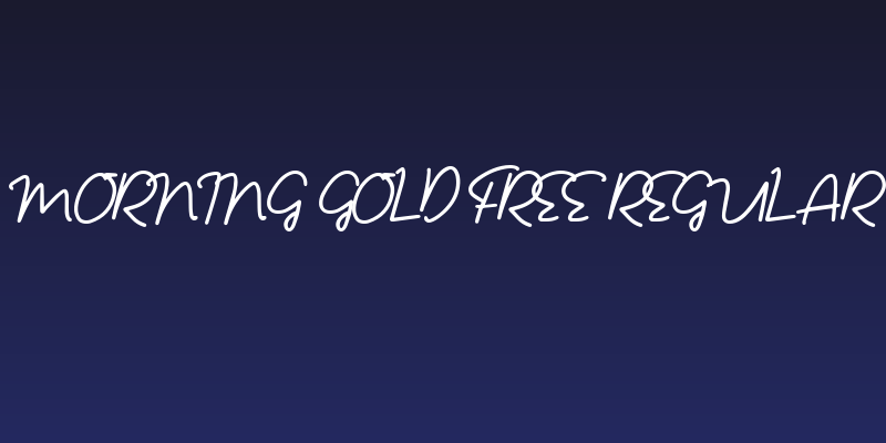 Morning Gold Free Regular Social Header