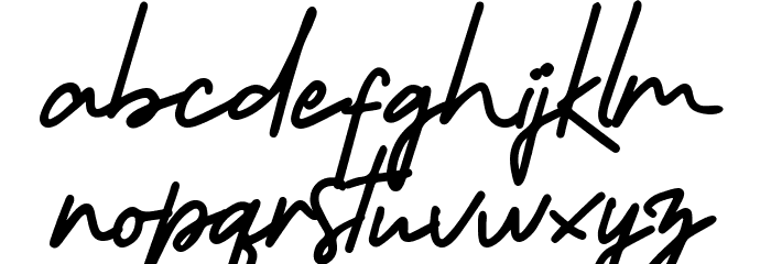 Morning Gold Free Regular Font LOWERCASE
