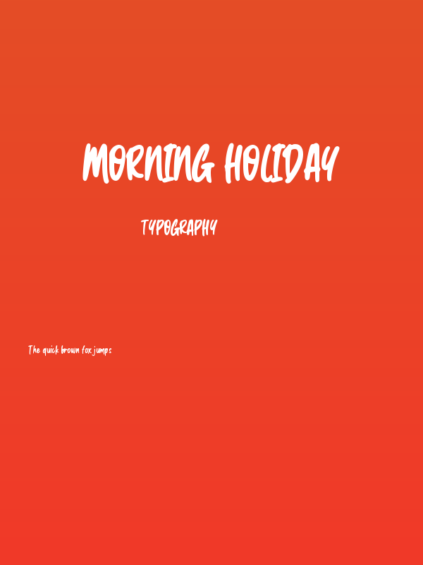 Morning Holiday Poster