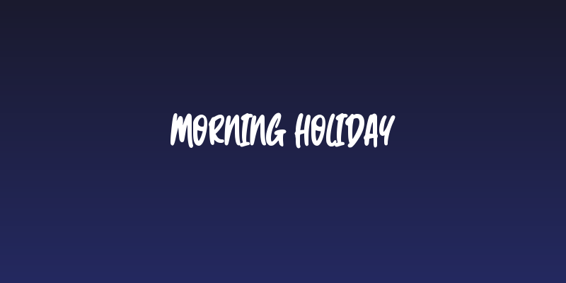 Morning Holiday Social Header