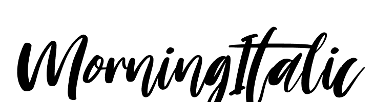 Morning Italic  免费字体下载
