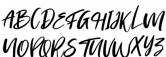 Morning Italic フォント 大文字