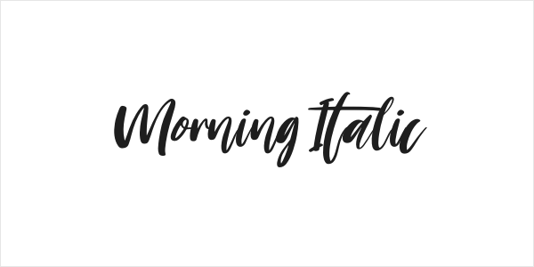 Morning Italic Logo