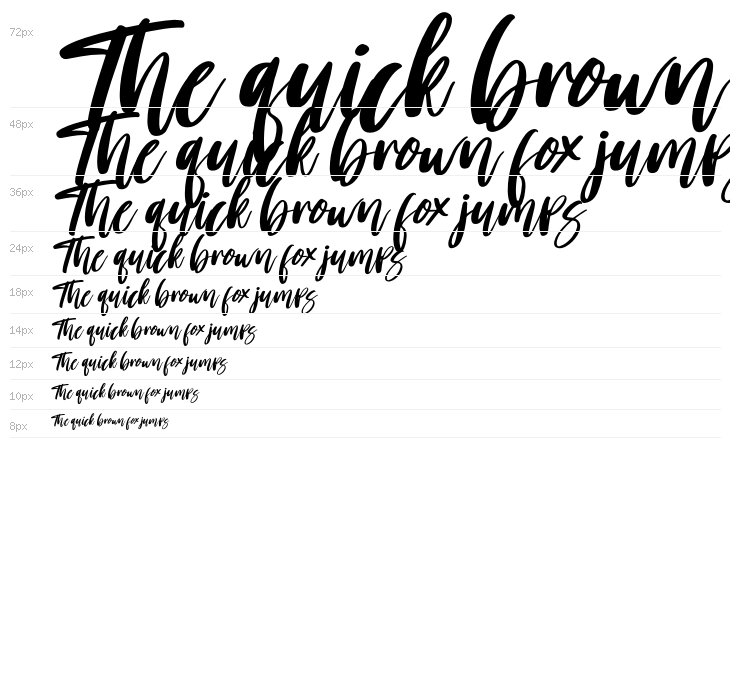 Morning Italic Waterfall