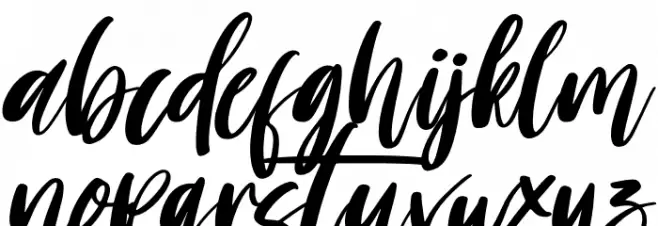 Morning Italic 字体 小写