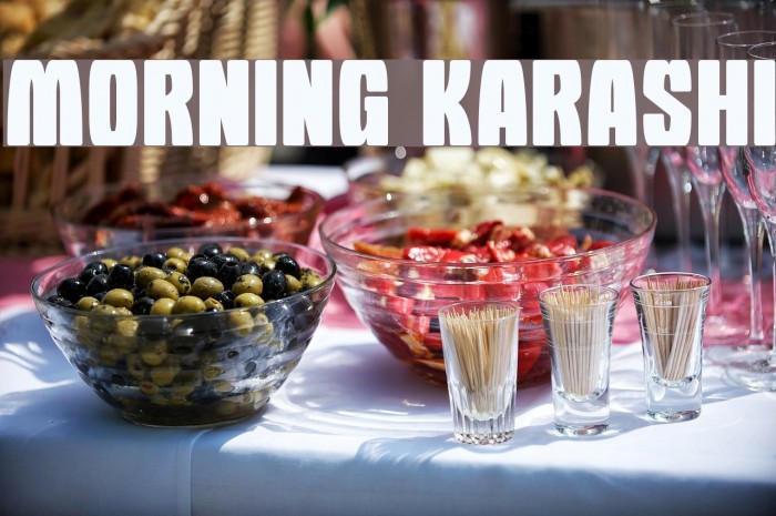 Morning Karashi Font examples