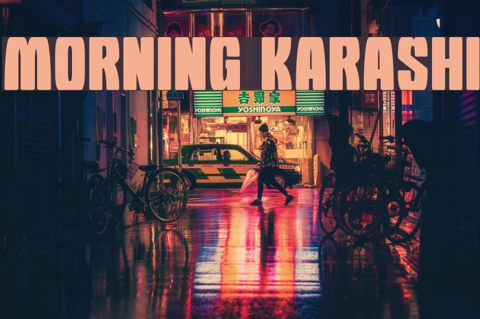 Morning Karashi Font examples