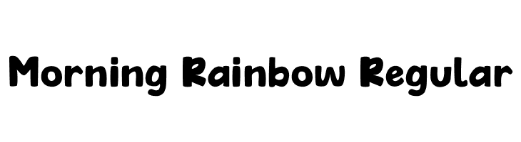 Morning Rainbow Regular  Frei Schriftart Herunterladen