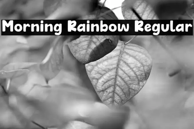 Morning Rainbow Regular Example 1
