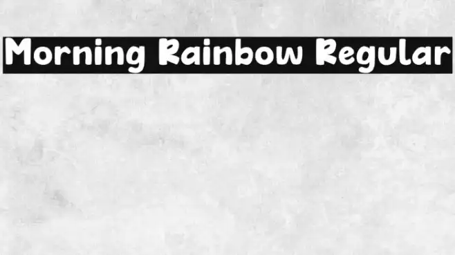 Morning Rainbow Regular Example 2