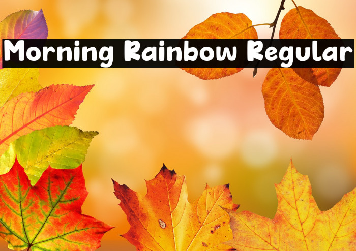 Morning Rainbow Regular Example 3